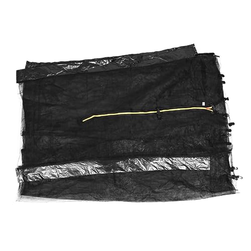 HANABASS Trampoline Replacement Enclosure Net Bounce Protective Net High Density Mesh Fine Weave Ft Height Safety Zip Buckles