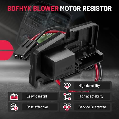 Image of BDFHYK 973-000 HVAC Blower Motor Resistor Compatible with Buick Century LaCrosse Regal, Compatible with Chevy Corvette Impala Intrigue Blower Control Module Replacement for 15-80571