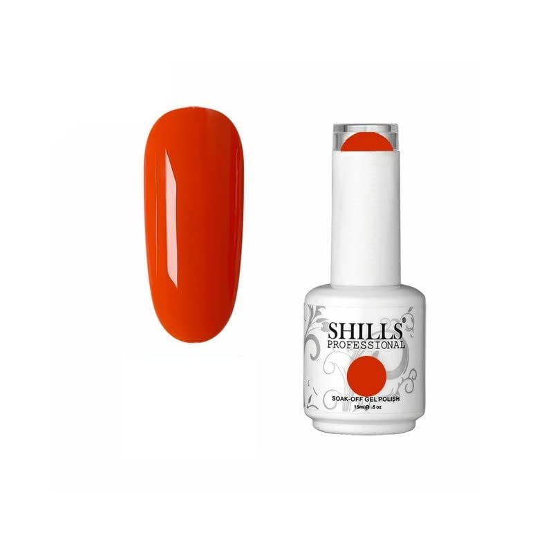 Image of SHILLS PROFESSIONAL UV /LED Soak Off Gel Polish (Gel Nail Polish) Nail Art Nail Polish Color Shade 214, Glossy Finish, 15ml