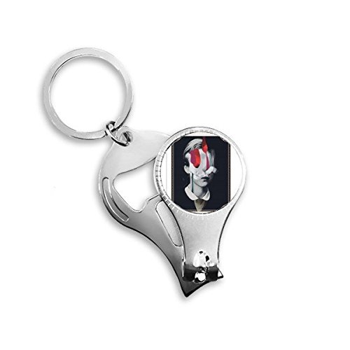 Cadre moderne Illustration Porte-clés Métal Bague Multifonction
