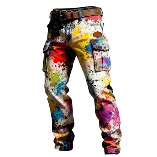 Pantalon de sport festif arc-en-ciel idéal pour les clubs