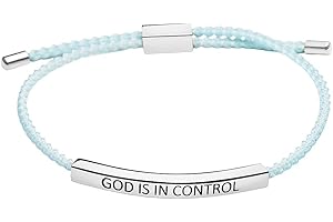 God is in Control Inspirational Bracelets for Women
