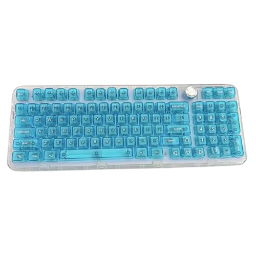 Touches transparentes pour clavier mécanique : l'éclat cristal bleu pour vos sessions de jeu