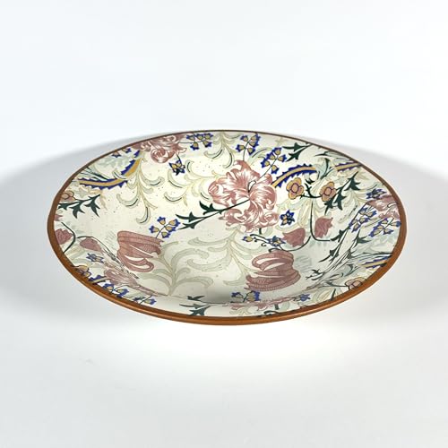 Image of SNS Botanical Bloom Decal Ceramic Serving Bowl | Premium Salad & Snacks Bowl | Semi-Matt Floral Dinnerware for Oats Pasta Fruits & Desserts | Tableware for Gifting (Botanical Bloom Pasta Bowl)