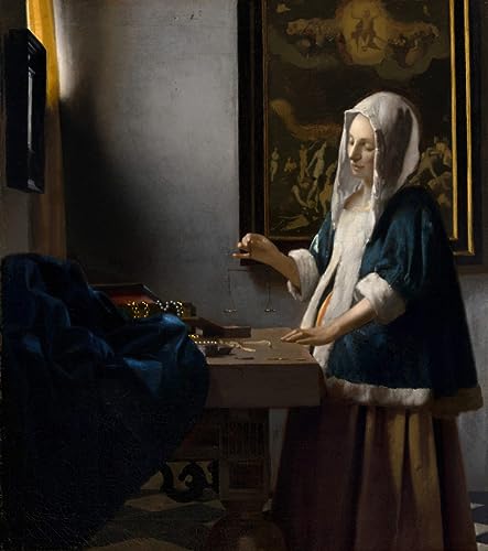 Cuadro moderno en lienzo de Vermeer de 60x90cm con impresión de alta definición