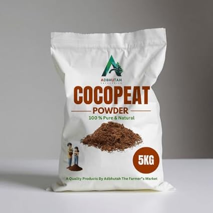 Adbhutah Cocopeat Ready-to-Use Plant Media Potting Mixture 5 kg of Cocopeat for Plants for Home Gardening: Hydroponic Soil