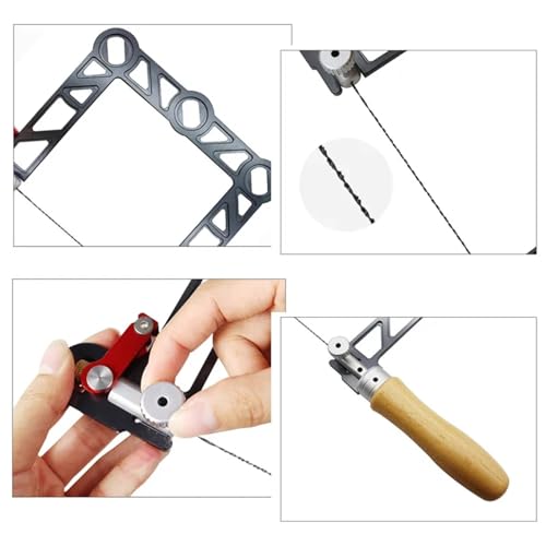 Scie à copier en aluminium titane 5" avec cadre réglable pour boiserie précise
