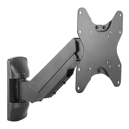 RICOO TV Wandhalterung Fernseher Halterung S4522 für 32-55 Zoll VESA 200 x 200 schwenkbare Fernsehhalterung Wand mit Gasdruckfeder für Curved OLED Bildschirm Wandhalter bis 30 kg Schwenkarm universal