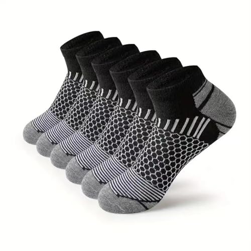 6 Pairs Of Cycling Socks, Sports Socks, Outdoor Socks, Men's Breathable Socks, Boat Socks