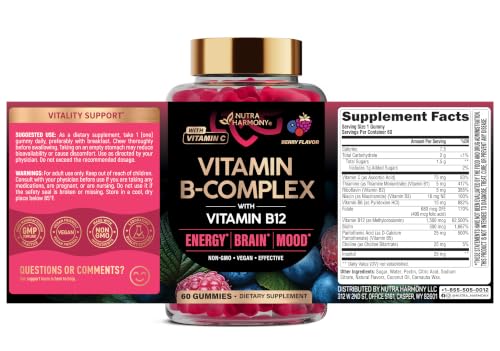 NutraHarmony Full B Complex Gummies