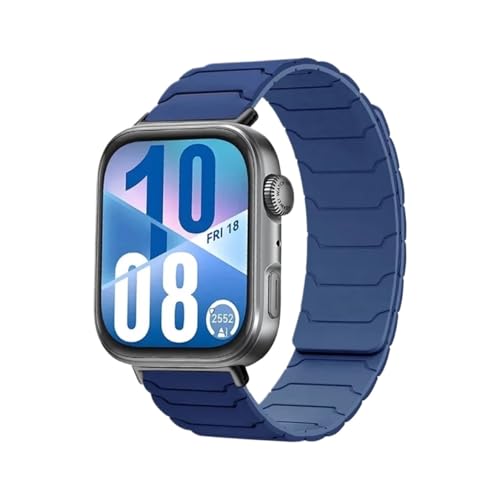 [LOKLNEYK] �ɓK������Huawei Watch Fit 4/ 3/ 4 Pro�ɓK������V���R���X�g���b�v(Shallow navy blue,For Huawei Fit 4 pro)