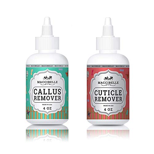 Maccibelle Cuticle Remover and Callus Remover Combo Kit - Callus & Cuticle For Hands and Feet Liquid Liquid Gel 4 oz