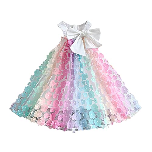 Kids Girls Princesses Dress Flower Girl Dress Butterfly Bowknot Dress Tulle Dress Wedding Prom