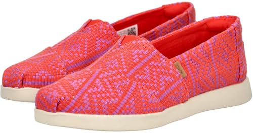 Image of TOMS Women's Alpargata Plus Slip On Espadrille, Textile Upper, Relaxed Fit, CloudBound Insole, Stretchy Easy On and Off