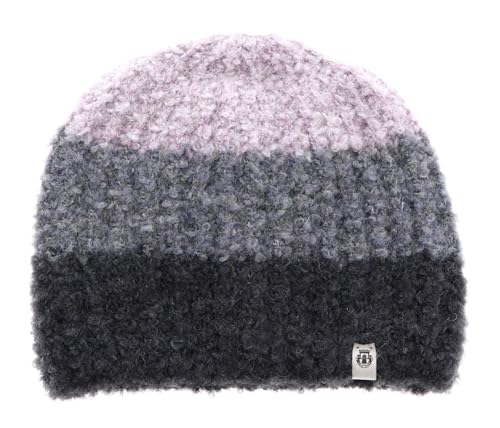 Cap Cosy Bouclé Roeckl bonnet mauve multicolore pour vos promenades et sorties en ville