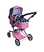 Produktbild Bayer Chic 2000® 2in1 Puppenwagen Mika  Butterfly Pink  faltbar  höhenverstellbarer Griff 47-80 cm  modernes Gestell  Puppen bis 52 cm  4-8 J.