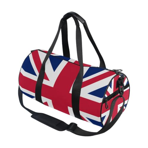 Bolsa de gimnasio ligera con la bandera de Santa Elena para tus entrenamientos y viajes cortos