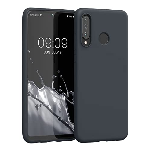 kwmobile Case Compatible with Huawei P30 Lite Case - Soft Slim Protective TPU Silicone Cover - Blueberry