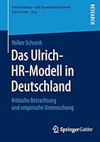 Das Ulrich-HR-Modell in Deutschland: Kritische Betrachtung Und Empirische Untersuchung 3658086823 Book Cover