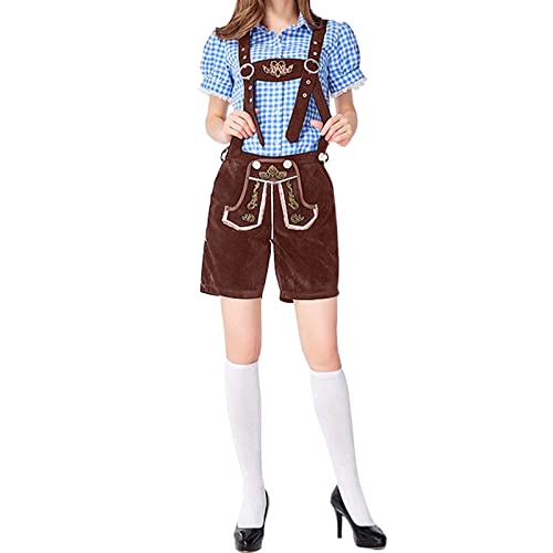 CreoQIJI Vestido Gótico Negro Y Rojo Auténtico Traje Alemán Tannish Brown Depredador Disfraz Cosplay