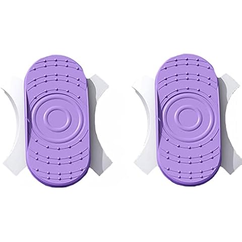 Twisting Board, Twisting Waist Disc, Split Type Waist Twisting Disc, Body Shaping Twisting Waist Exercise Machine Cardio Exercise Twist Board, Wobble Fitness Fit Waist Exercise (Purple) Cover