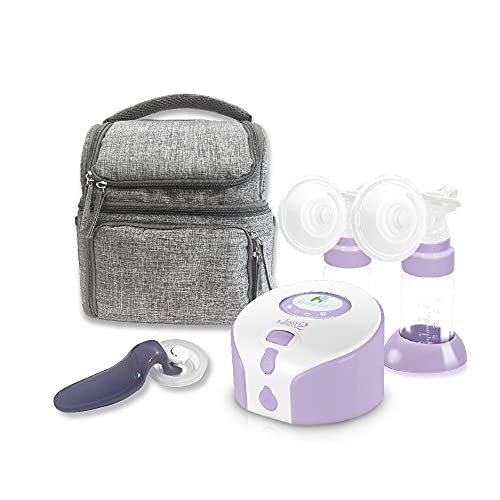 Rumble Tuff Easy Express 2-T Electric Breast Pump with Carrying Tote Combo, Purple, Pump Unit: 4.75â€ x 4.75â€ x 3.5â€, Retail Box: 13.6â€ x 9.2â€ x 5.5â€