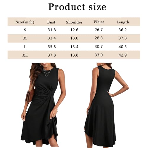 Robe chic à ourlet volanté plissée pour cocktail party S