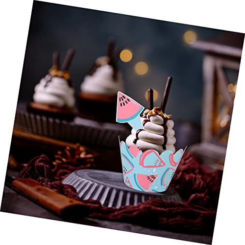ABOOFAN 24 Conjuntos De Xícaras De Cupcake Para Embrulho De Aniversário Colorido Muffin Cuake Festa