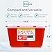 Sharps Container Large - Sharps Containers for Home Use and Labs - Portable Needle Disposal and Travel Size Biohazard Bin - 1 Gallon (Pack of 1)