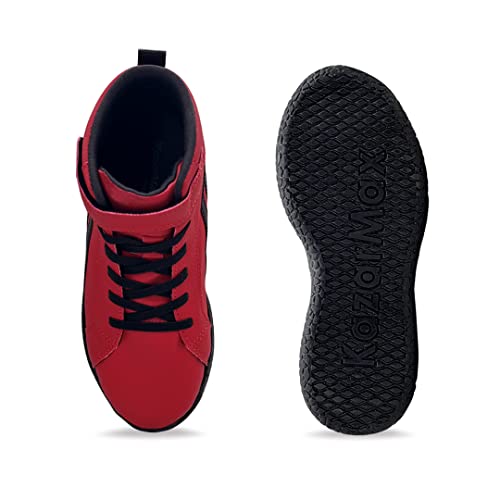 Image of KazarMax Hopits Kids Boys and Girls Ankle Length | High Top | Slip-on Sneakers Shoes | Lightweight | Outdoor Shoes Collection