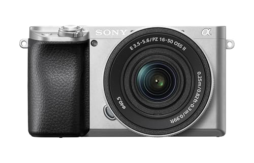 Sony ILCE6100AKS.CEC Alpha 6100 Cámara Evil APS-C con Objetivo SELP16502B Zoom Potente, Color Plata, Cargador Incluido, Sin Tarjeta