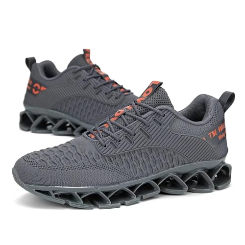 Image of Chopben Men's Running Shoes Blade Non Slip Fashion Sneakers Breathable Mesh Soft Sole Casual Athletic Walking Shoes