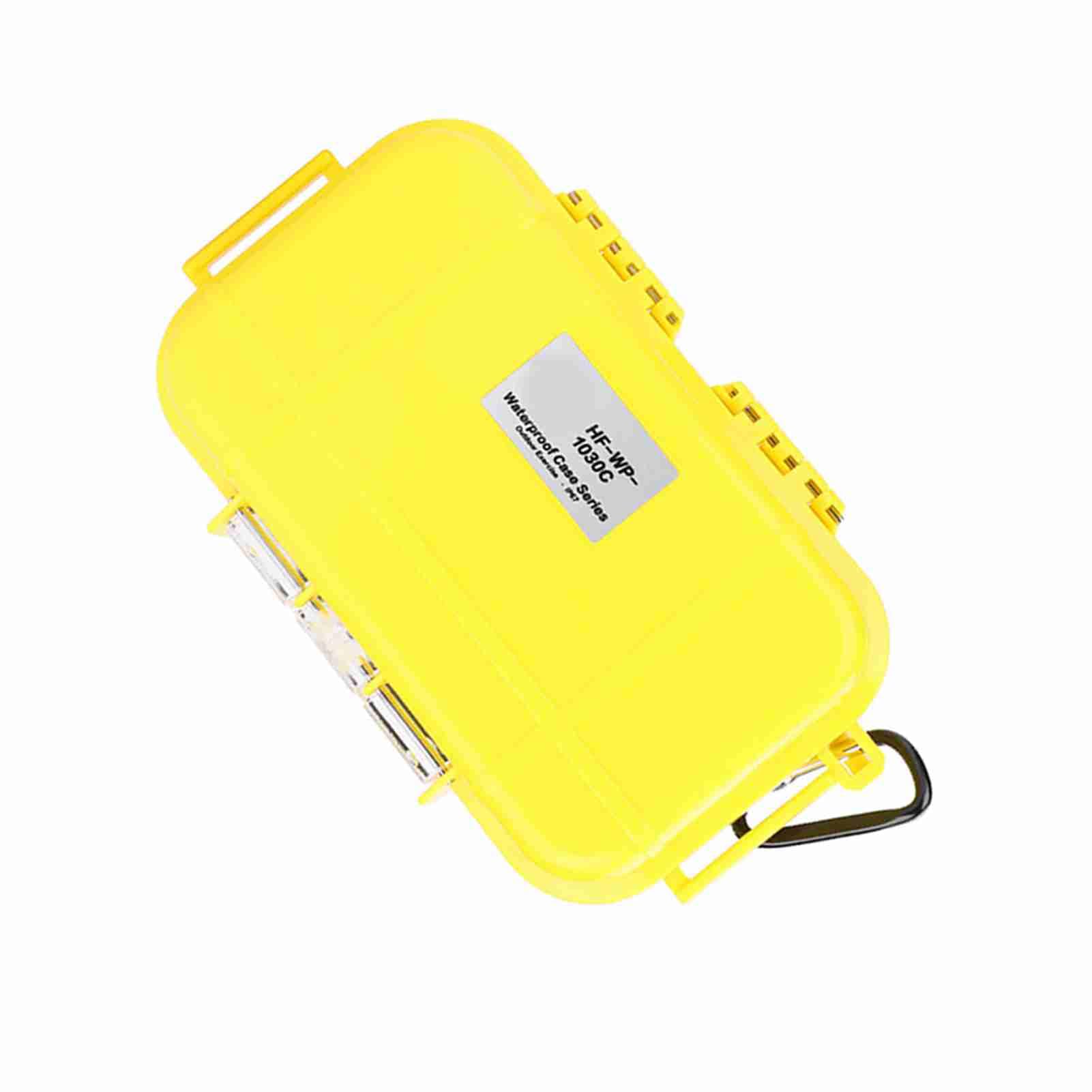 Outdoor Water Proof Storage Case, Outdoor Shockproof Survival Box with Inner Detachable Rubber Pad, ABS Airtight Outdoor Carry Box Container Portable, for Camping Outdoor