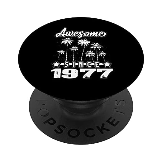 Impresionante Desde 1977 Cumpleaños 1977 Vintage 1977 Año PopSockets PopGrip Intercambiable