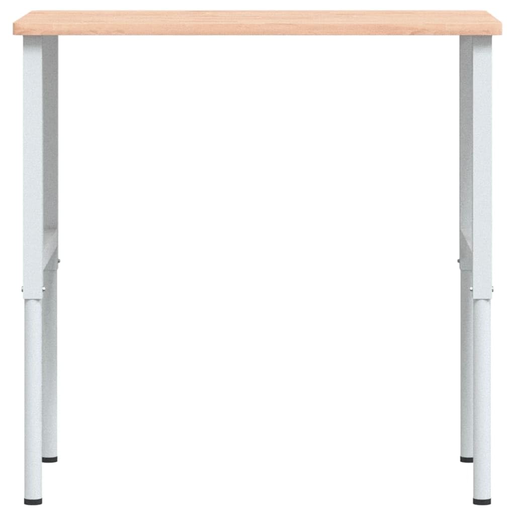 Banco da lavoro, 100 x 60 x 71,5-98 cm, in legno massello di faggio, rettangolare