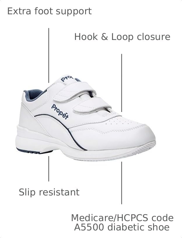 Image of Propet Womens Tour Walker Strap Walking Walking Sneakers Shoes - Black