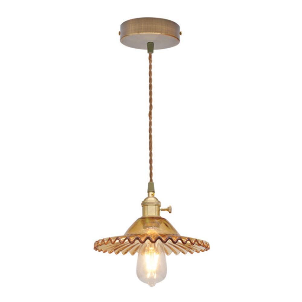 Lámpara Edison colgante de cristal estilo nórdico industrial para restaurante