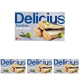 Delicius Sardine In Olio Di Oliva 120g (Confezione da 4)