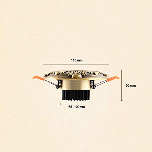 LED recourlé Downlight rétro en bronze pour lumière d'ambiance - 3