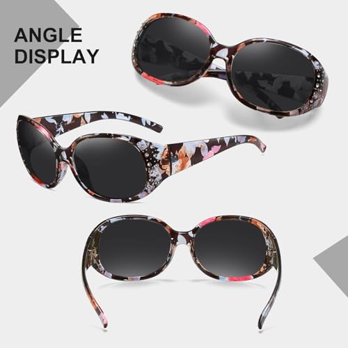 Image of HAOLOTA Polarized Sunglasses for Men Women Designer Driving Glasses Lightweight UV400 Protection