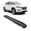 OMAC Trittbretter Seitenschweller kompatibel mit Hyundai Tucson 2015-2020 Edelstahl Schwarz Grau OMAC Trittbretter Seitenschweller kompatibel mit Hyundai Tucson 2015-2020 Edelstahl Schwarz Grau