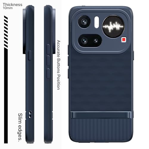 Image of Outlouders Back Cover for Nothing Phone 4a Pro 5G | Full Camera Protection | TPU Soft Flexible Shockproof Bumper Case (Blue)