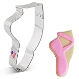 Ballet Zapatillas/zapatos/pie cortador de galletas – 4,5 pulgadas – Ann Clark – acero bañado en estaño