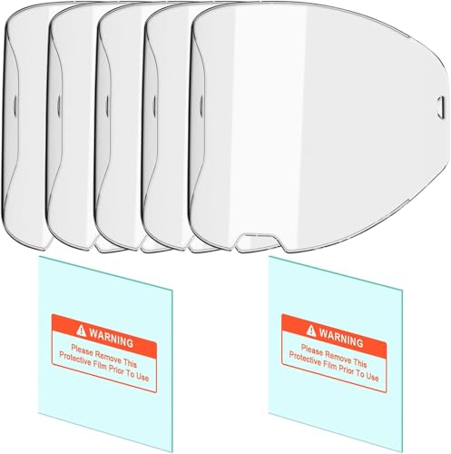 41Qmg68yCwL. SL500 ANDELI 5 PCS Large Viewing Screen Outer Replacement Lens and 2 Pcs Inner Replacement Lens for ANDELI Red Cat MOON3SC1LEDS MOON LED MOON LED PRO Welding Helmet