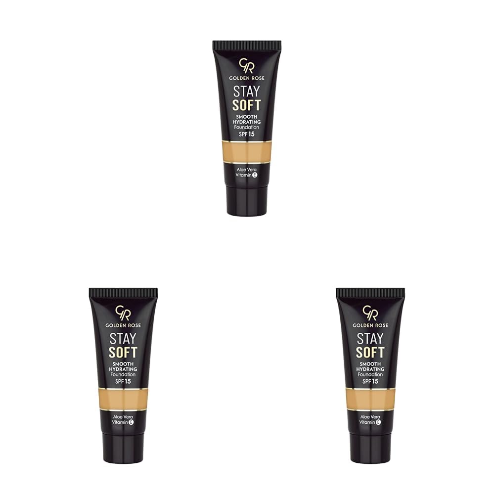 Golden Rose Stay Soft Smooth Hydrating Foundation No:214 - Nemlendirici Fondöten (3 paketi)