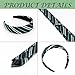 kitihoney Halloween Costume Accessories Women Green Stripe Headband Tie Adult Magic Cosplay Party Hair Accessory