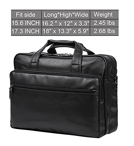 17.3 Inch PU Leather Messenger Bag