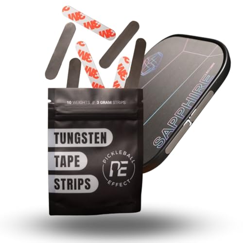 Pickleball Effect Tungsten Tape Strips | 10-3 gram Strips for Pickleball Paddle Weights Customization | Toxic Free Pickleball Lead Tape Alternative