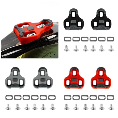 Shurhome 1pair Durability Bike Cleats Antislip Cycling Shoe Cleats Professional Cleats for Road and Mountain Bikes