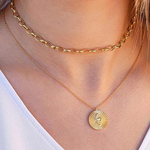 Collier maille serpent pour femmes la délicate chaîne de clavicule ronde